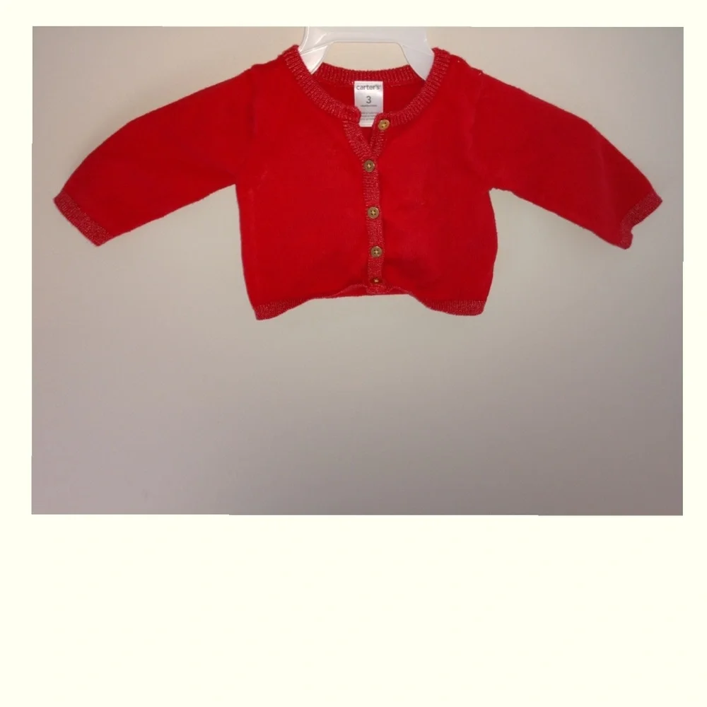 $3 w Bundle -Carter's  Red Cardigan
